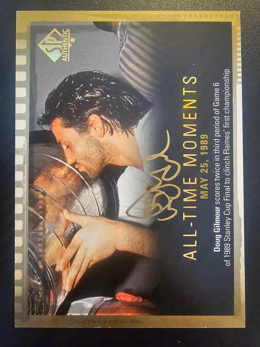 2015-16 Upper Deck SP Authentic - Limited Autographs - All-Time Moments - Doug Gilmour#137