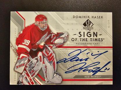 2006-07 Upper Deck SP Authentic - Sign of the Times Dominik Hasek #ST-DH