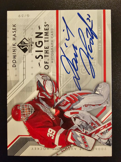 2006-07 Upper Deck SP Authentic - Sign of the Times Dominik Hasek #ST-DH