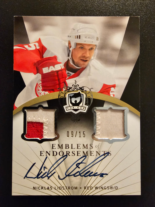 2007-08 Upper Deck The Cup - Emblems of Endorsement Nicklas Lidstrom #EE-NL /15