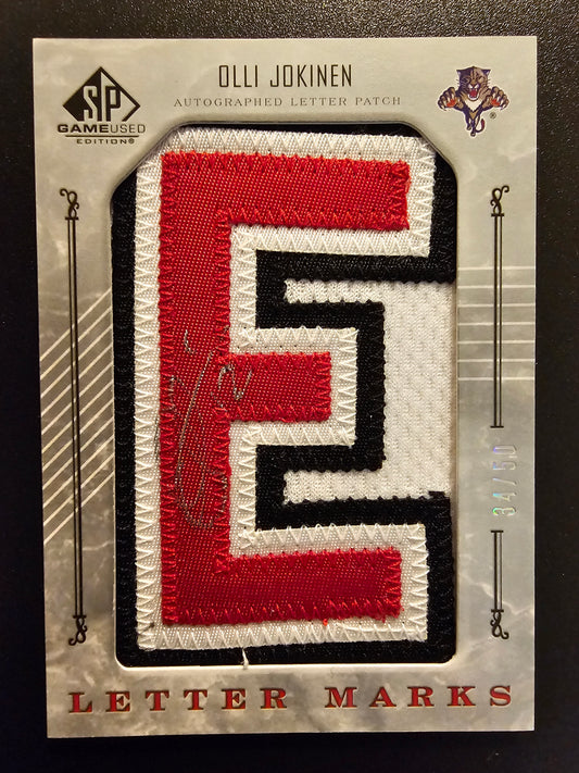 2006-07 Upper Deck SP Game Used Edition - Letter Marks Olli Jokinen #LM-OJ /50