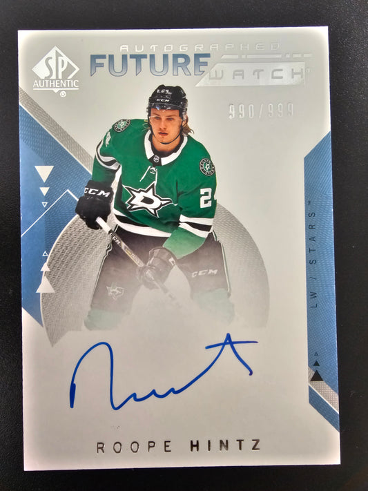 2018-19 Upper Deck SP Authentic Future Watch - Roope Hintz #207 /999 RC