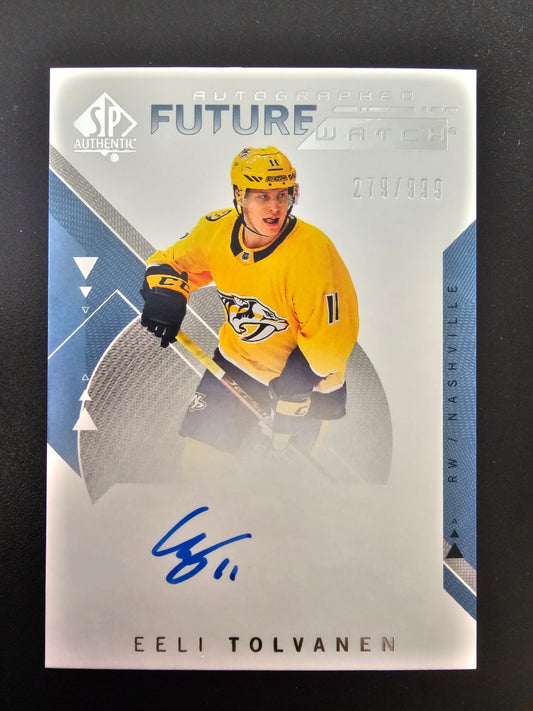 2018-19 Upper Deck SP Authentic Future Watch - Eeli Tolvanen #165 /999 RC