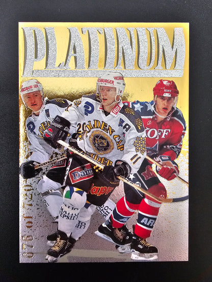 1995-96 Sisu Limited Platinum Power - Saku Koivu - Jere Lehtinen - Ville Peltonen /720