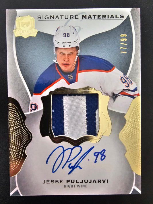 2016-17 Upper Deck The Cup - Signature Materials Jesse Puljujarvi RY #SI-JP /99
