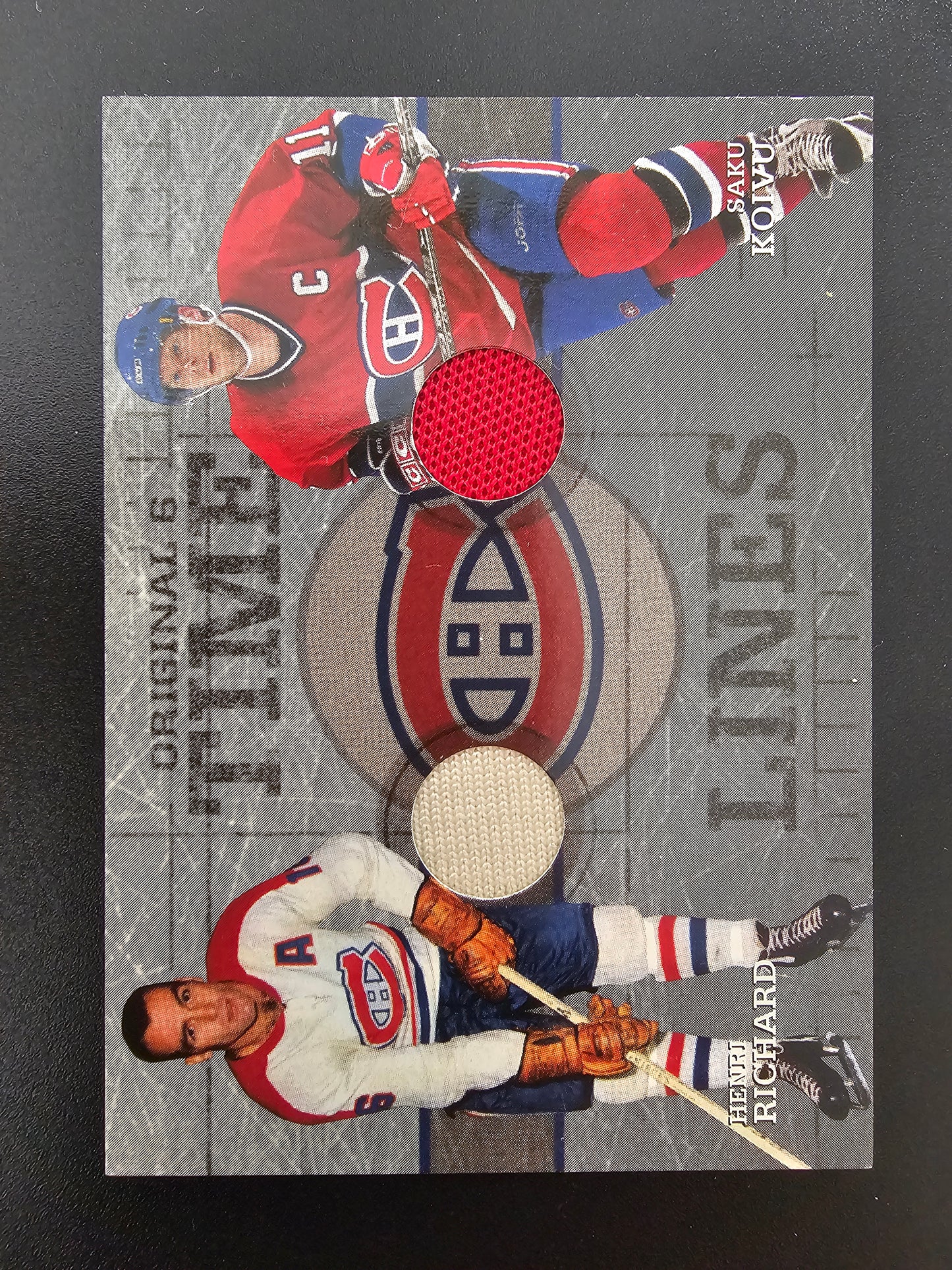 2003-04 Parkhurst Original Six Montreal Canadiens - Memorabilia Time Lines - Henri Richard - Saku Koivu #MM-52