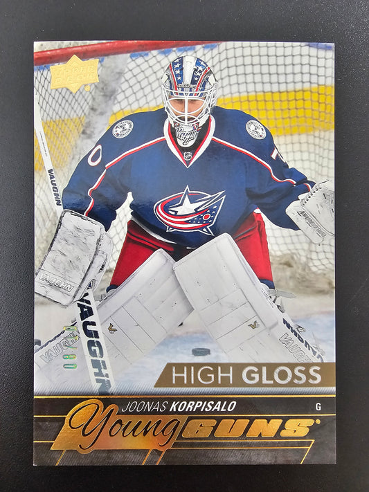 2015-16 Upper Deck - Young Guns High Gloss - Joonas Korpisalo #521 /10 RC