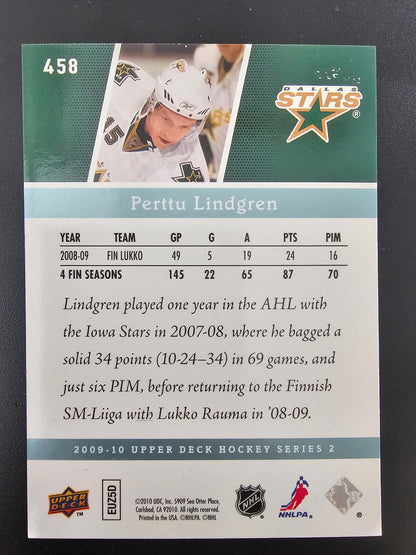 2009-10 Upper Deck - Young Guns High Gloss - Perttu Lindgren #458 /10 RC