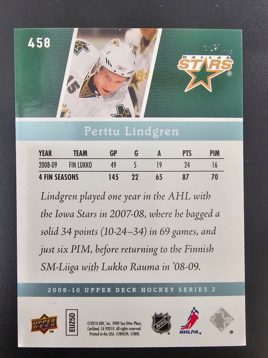 2009-10 Upper Deck - Young Guns High Gloss - Perttu Lindgren #458 /10 RC