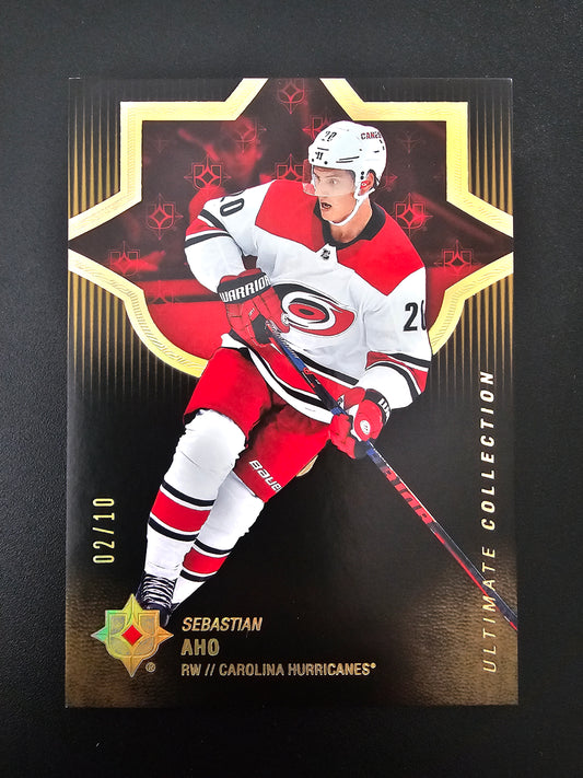 2018-19 Upper Deck Ultimate Collection - Onyx Black - Sebastian Aho #32 /10