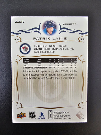 2018-19 Upper Deck - High Gloss - Patrik Laine #446 /10