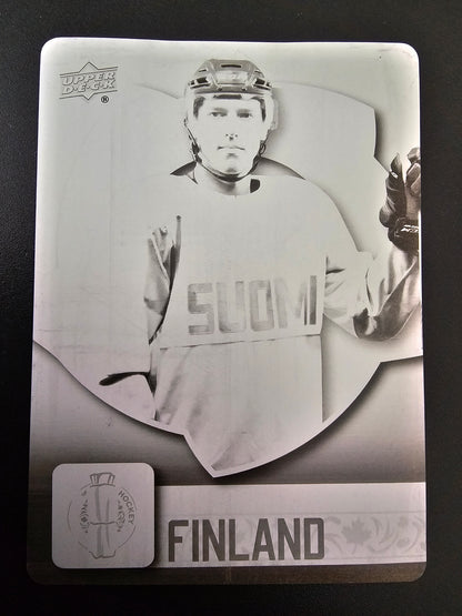 2016 Upper Deck World Cup of Hockey - Black printing plate - Teuvo Teravainen #WCH-21 1of1