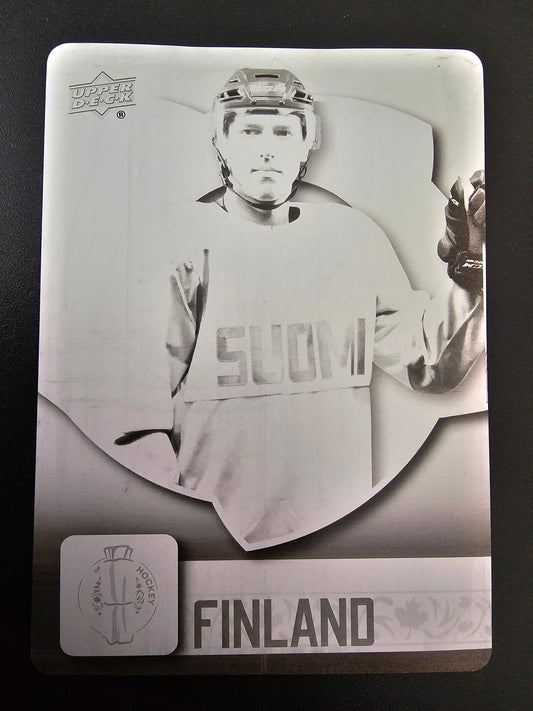 2016 Upper Deck World Cup of Hockey - Black printing plate - Teuvo Teravainen #WCH-21 1of1