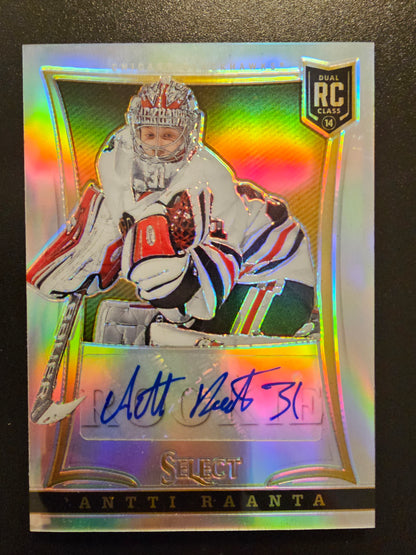 2013-14 Panini Rookie Anthology - Select Update - Silver Prizm - Antti Raanta #355 /99