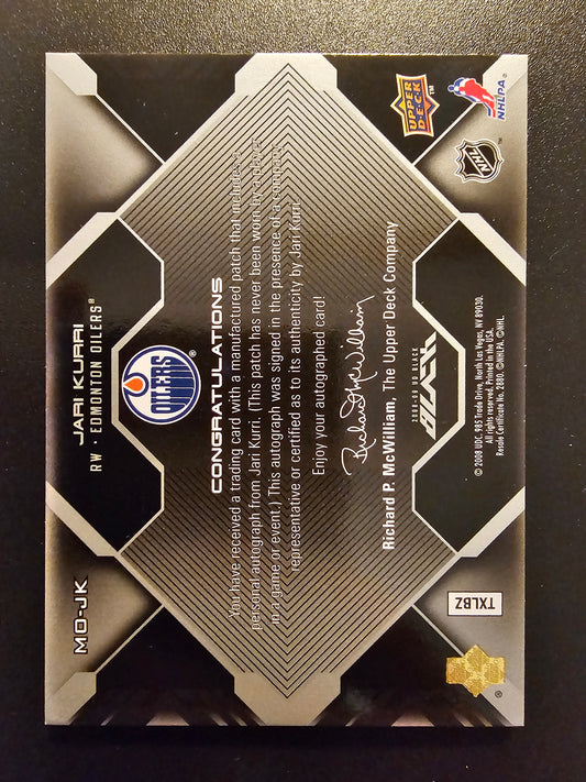 2008-09 Upper Deck UD Black - Marks of Obsidian - Jari Kurri #MO-JK /35