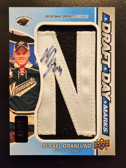 2012-13 SP Game Used Edition - Draft Day Marks - Mikael Granlund #DDM-G /35