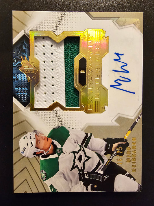 2021-22 Upper Deck SPx - Extravagant Materials Autograph - Miro Heiskanen #EM-MH /25