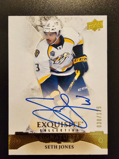 2015-16 Upper Deck Ice - Exquisite Signatures - Seth Jones #ES-SJ /125