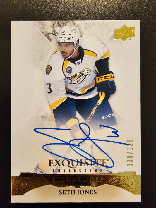 2015-16 Upper Deck Ice - Exquisite Signatures - Seth Jones #ES-SJ /125