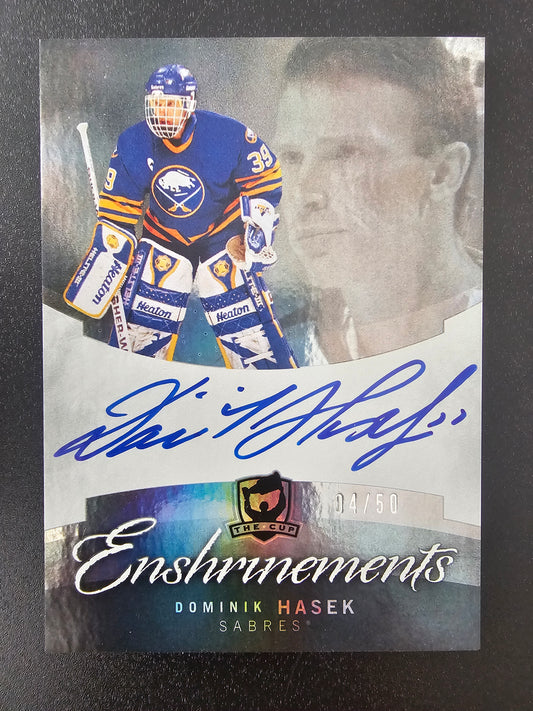 2012-13 Upper Deck The Cup - Cup Enshrinements - Dominik Hasek #CE-DH /50