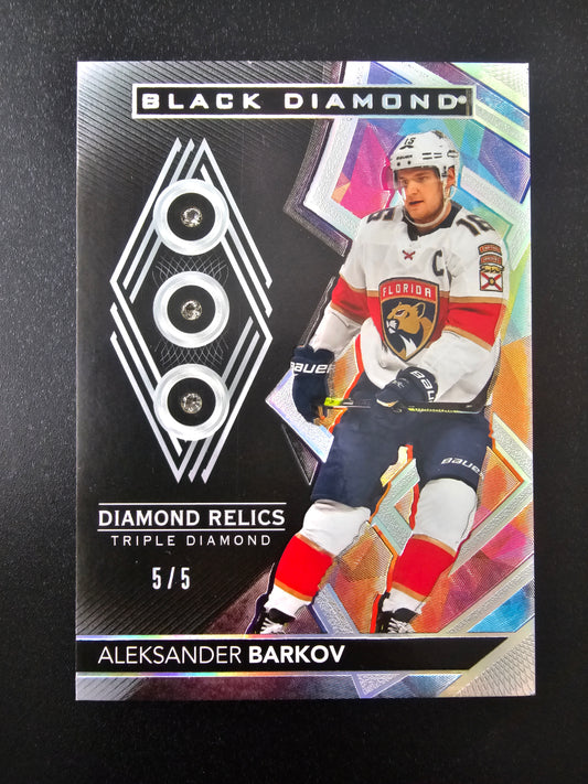 2020-21 Upper Deck Black Diamond - Diamond Relics - Aleksander Barkov #BDB-AB /5