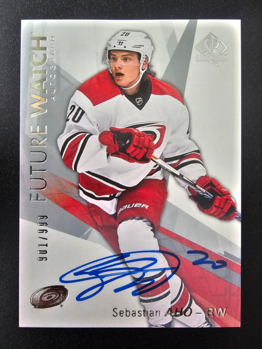 2016-17 Upper Deck SP Authentic Future Watch - Sebastian Aho #158 /999 RC