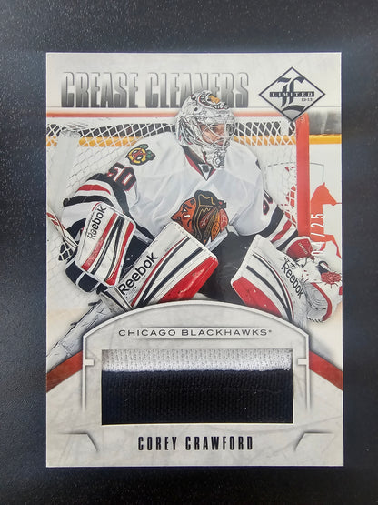 2012-13 Panini Limited - Crease Cleaners Materials Prime - Corey Crawford #CC-CC /25