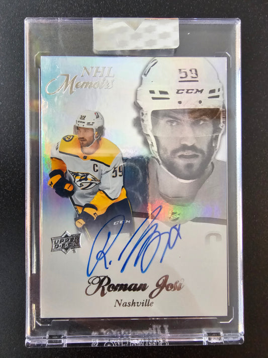 2020-21 Upper Deck Clear Cut - NHL Memoirs Autographs - Roman Josi #M-RJ