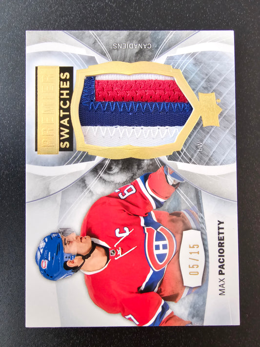 2015-16 Upper Deck Premier - Premier Swatches - Gold Spectrum - Max Pacioretty #PS-MP /15