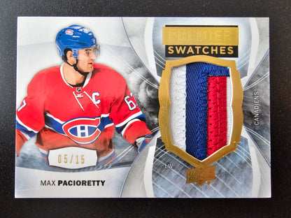 2015-16 Upper Deck Premier - Premier Swatches - Gold Spectrum - Max Pacioretty #PS-MP /15