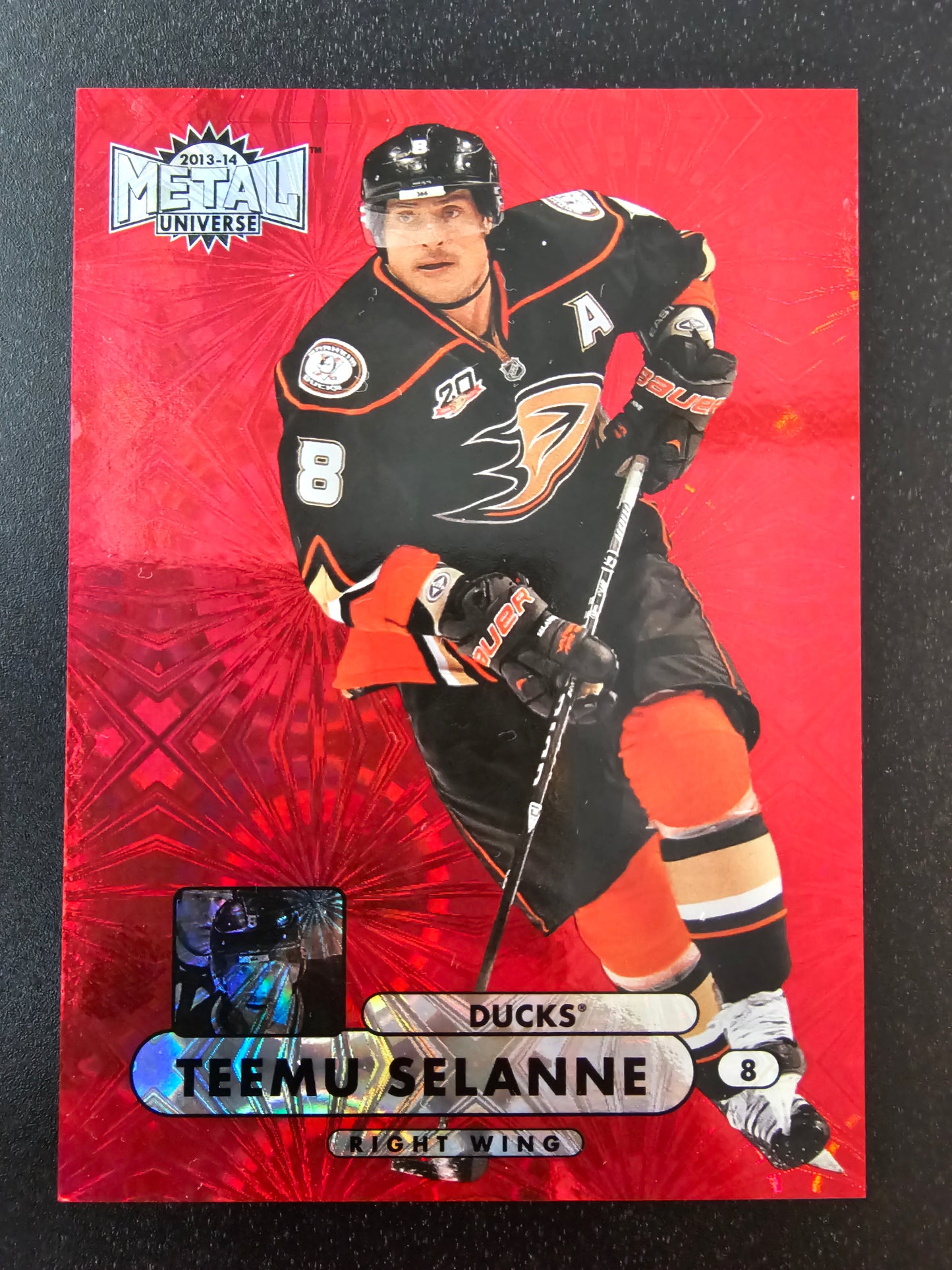 2013-14 Skybox Metal Universe - Precious Metal Gems Red - Teemu Selanne #MU-20 /75