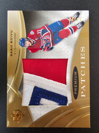 2008-09 Ultimate Collection - Premium Patches - Saku Koivu #PS-SZ /25