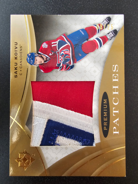 2008-09 Ultimate Collection - Premium Patches - Saku Koivu #PS-SZ /25