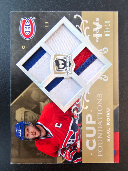2007-08 Upper Deck The Cup - Cup Foundations Jerseys - Patches - Saku Koivu #CF-SK /10