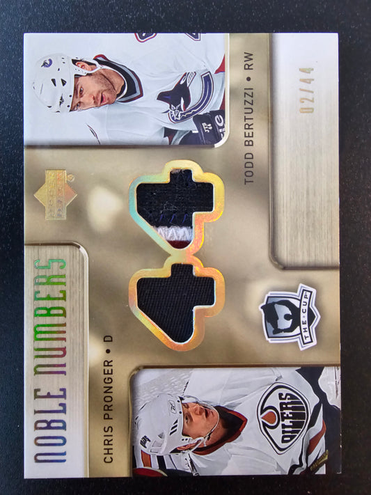 2005-06 Upper Deck The Cup - Noble Numbers - Chris Pronger / Todd Bertuzzi #NN-PB /44