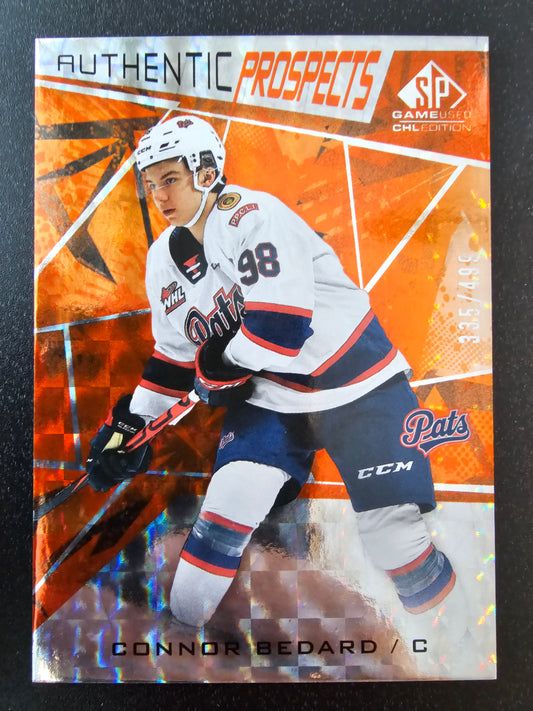 2021-22 Upper Deck SP Game Used CHL Edition - Orange Foilboard - Connor Bedard #2 /499 PRC