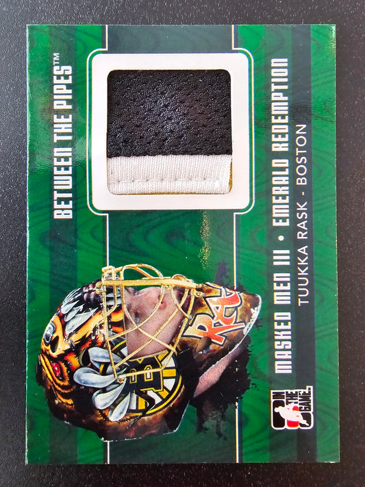 2010-11 In the Game Between the Pipes - Masked Men III Emerald Redemption - Tuukka Rask #MMJ-30 /20