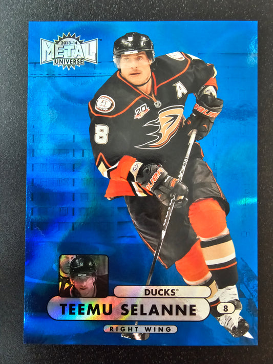 2013-14 Skybox Metal Universe - Precious Metal Gems Blue - Teemu Selanne #MU-20 /25