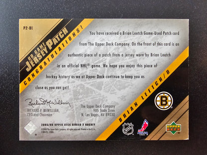 2005-06 Upper Deck - UD Game Jersey Series 2 - Patch - Brian Leetch #P2-BL /15