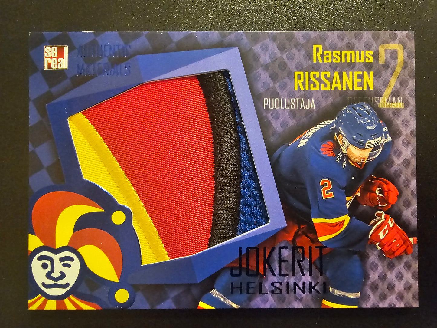 2016-17 Cereal Jokerit Authentic Materials - Rasmus Rissanen #JOK-JER-004 /70