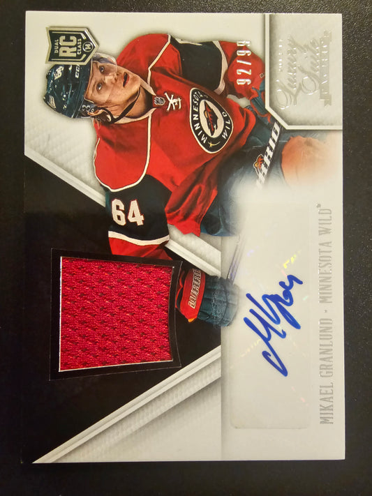 2013-14 Panini Rookie Anthology - Luxury Suite Memorabilia - Mikael Granlund #144 /99 RY