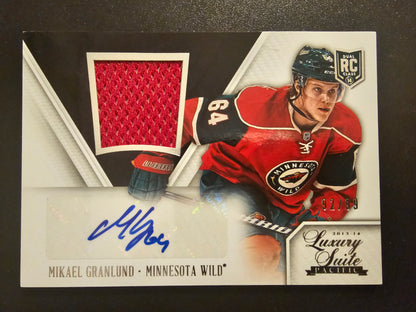 2013-14 Panini Rookie Anthology - Luxury Suite Memorabilia - Mikael Granlund #144 /99 RY