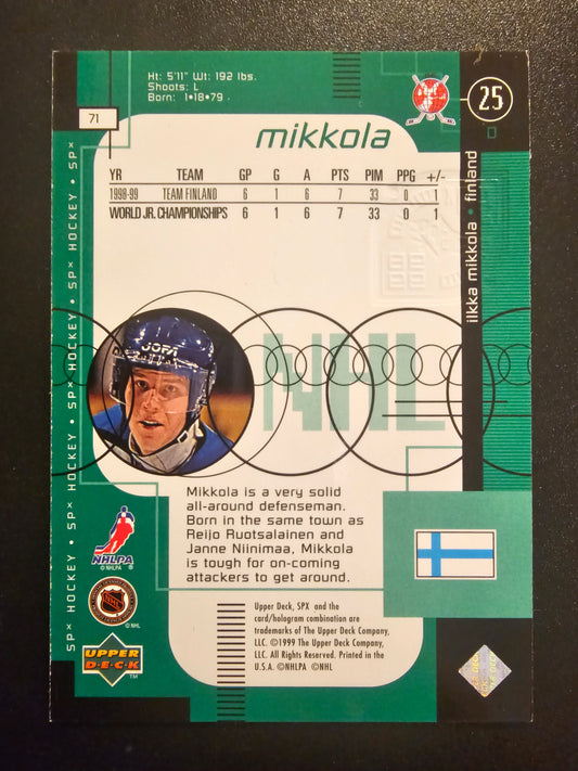 1998-99 Upper Deck SPx Top Prospects - Radiance - Ilkka Mikkola #71 /100
