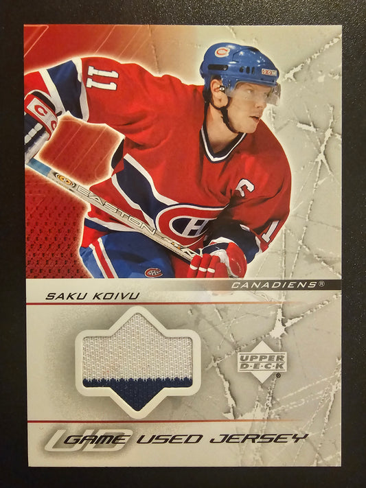 2003-04 Upper Deck - UD Game Jerseys Series 1 - Saku Koivu #GJ-SK