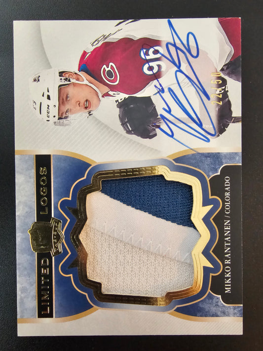2017-18 Upper Deck The Cup - Limited Logos Autographs - Mikko Rantanen #LL-MR /50