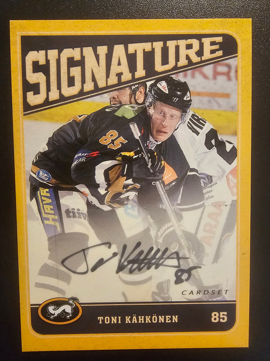 2013-14 Cardset Signature - Toni Kähkönen /128