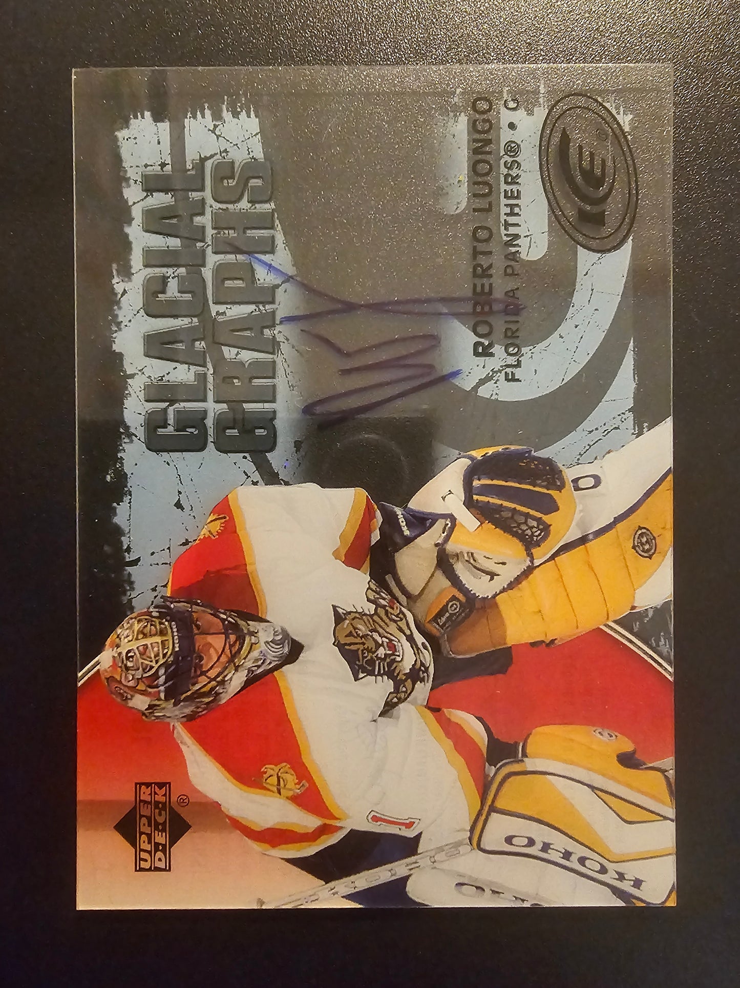 2005-06 Upper Deck Ice - Glacial Graphs - Robert Luongo #GG-RL