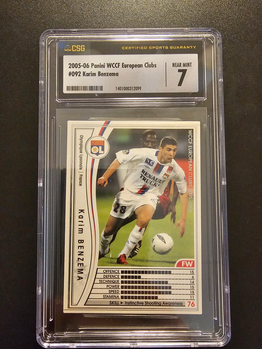 2005-06 Panini WCCF European Clubs - Karim Benzema #092/336 SGC 7
