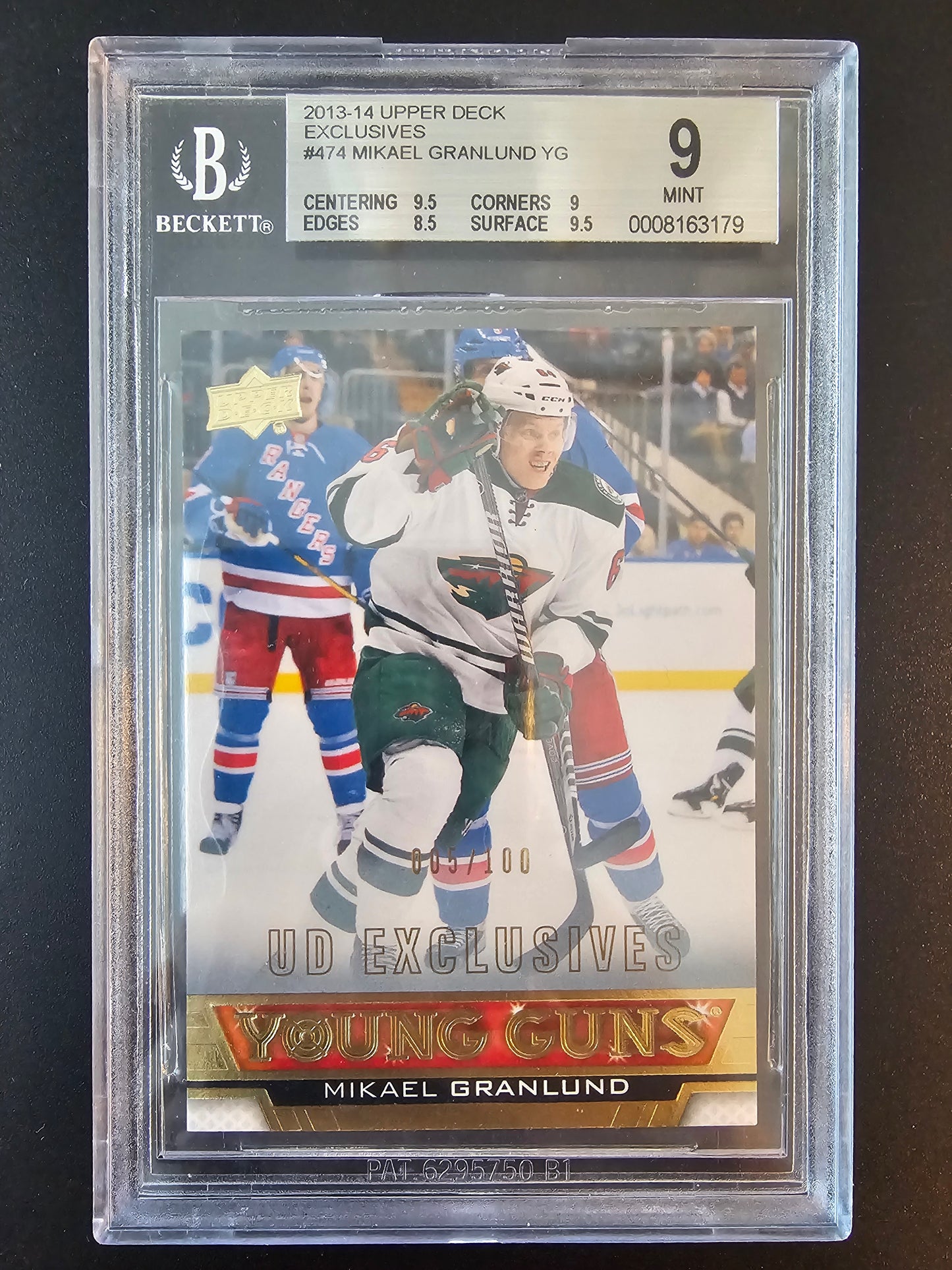 2013-14 Upper Deck - Young Guns Exclusives - Mikael Granlund #474 /100 BGS9 RC