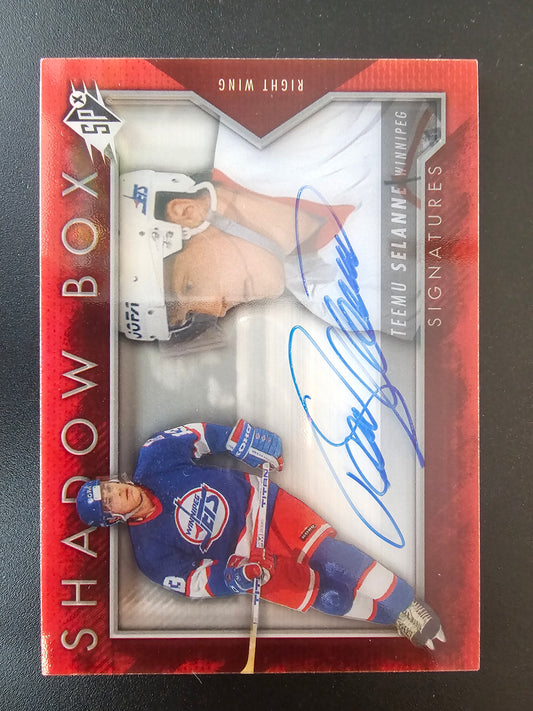 2014-15 Upper Deck SPx Shadow Box Autograph - Teemu Selanne #SH38
